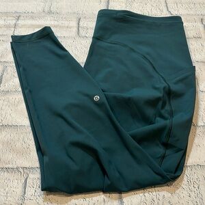 Lululemon Teal green side pocket legging